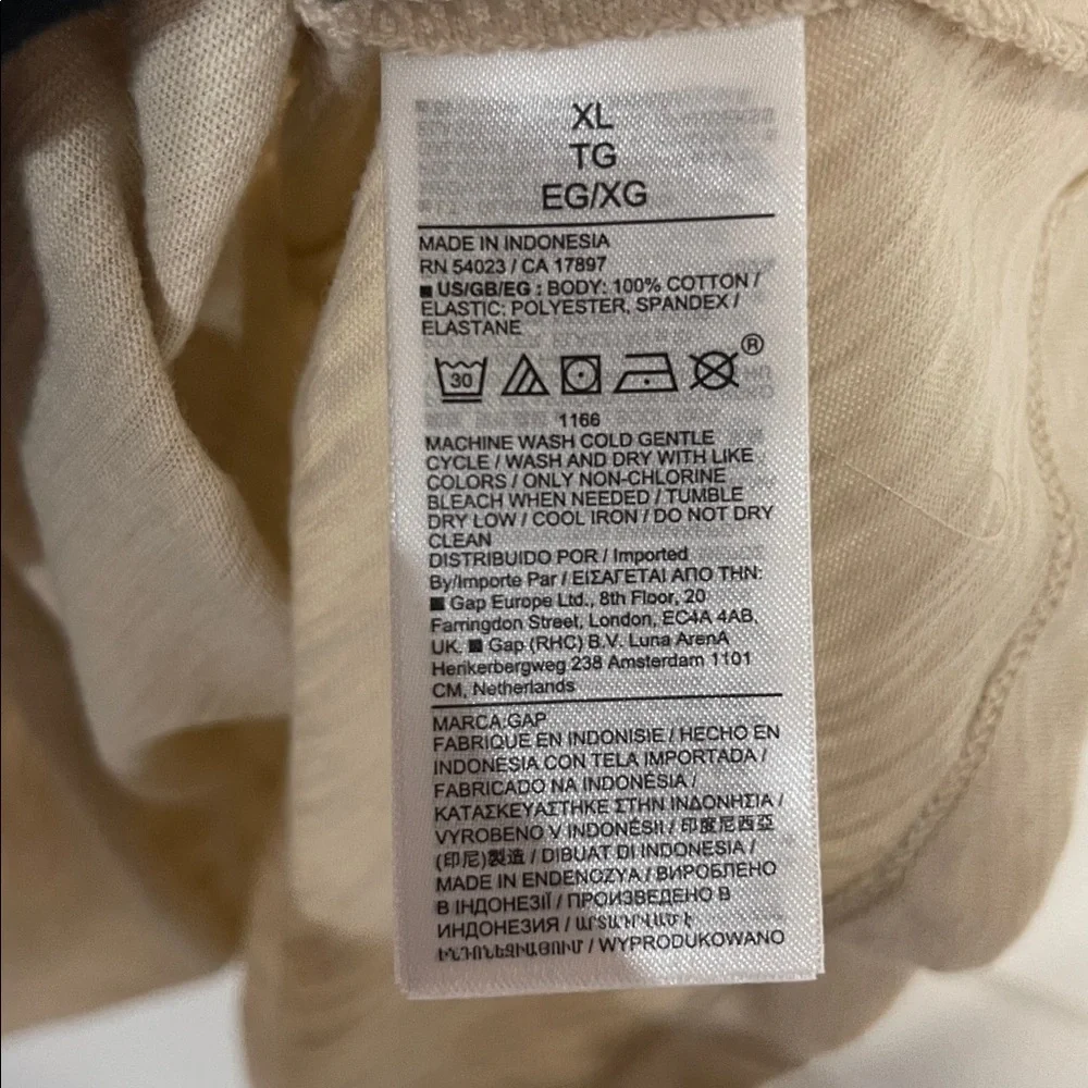 GAP WOMENS SMOCKED MINI DRESS BEIGE CREAM XL - Picture 4 of 6